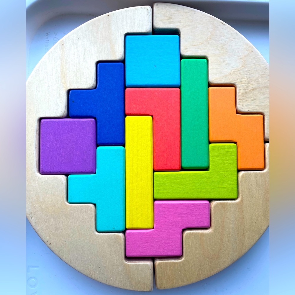 Lovevery wooden wobble puzzle